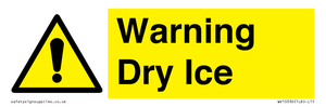 Warning Dry Ice